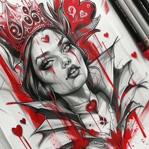 Queen of Hearts in Alice in Wonderland