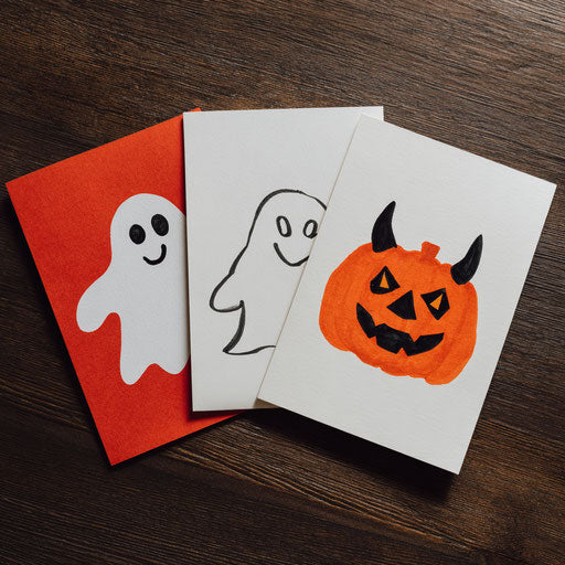 Three Drawings on White Papers