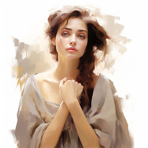 Hope clipart in the style of oil painting