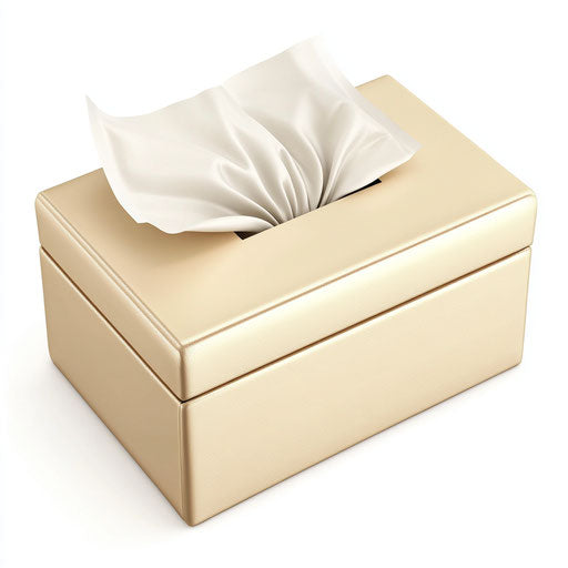 Realistic clipart of a tissue box, high resolution, isolated