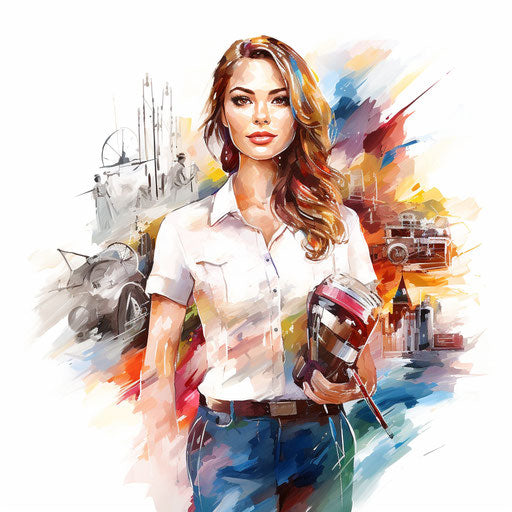Career illustration in the style of oil painting