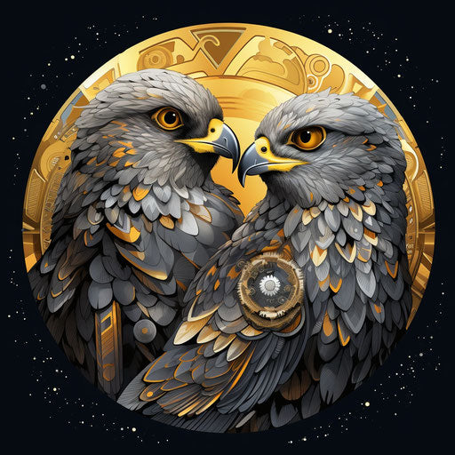 Falcons & falcons falcons & hawks by jadran, folk-inspired