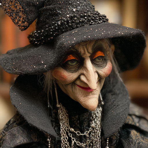 Eerie Witch Doll Decoration