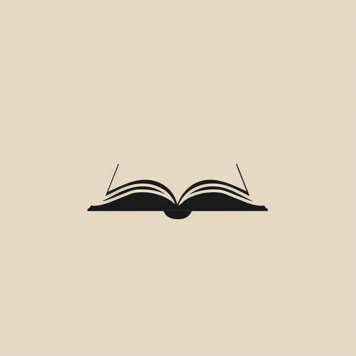 Minimalist open book