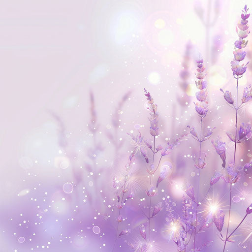 Well-done clipart with realistic touch, shimmering on lavender