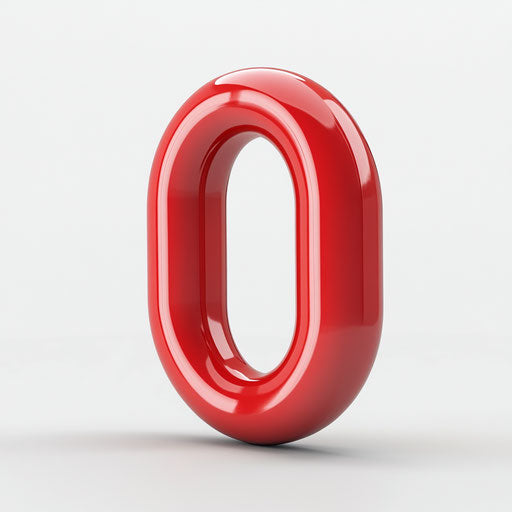 3D magnet on white background, realistic style clipart