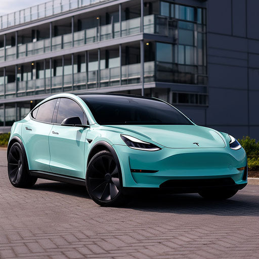 Seafoam Blue Tesla Model Y