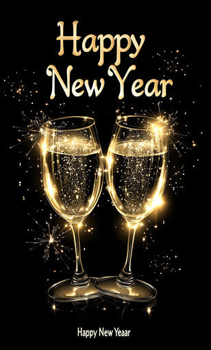 New Year wallpaper for mobile phone