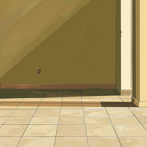 Realistic floor clipart with muted olive background