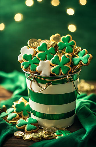 St. Patrick's Day Celebration with Healthy Food and Bright Colors