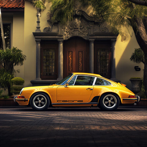 Classic side view of Porsche 911 Carrera