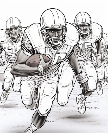 NFL football players coloring page