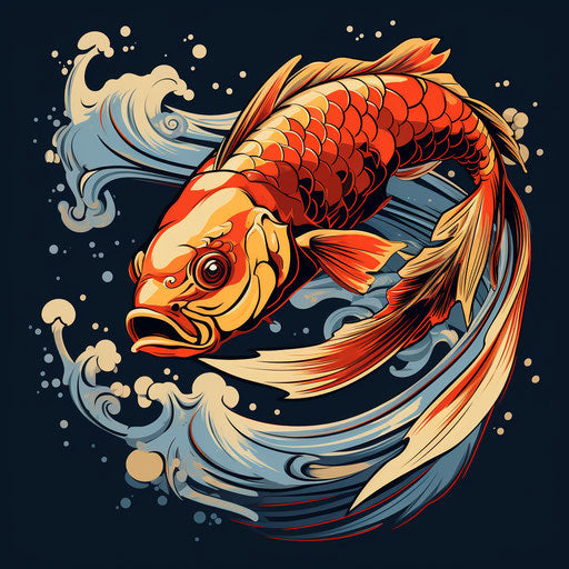 Koi Fish: Realism with Surrealistic Elements