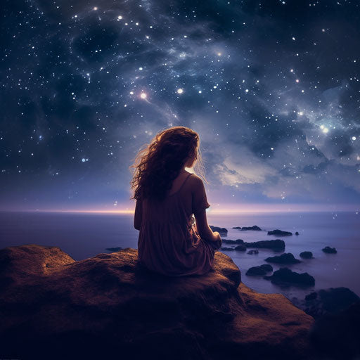 Attractive WhatsApp DP: life in me, mysterious style, powerful symbolism, contrasting backdrops, firecore, pensive pose, horizons 1:1