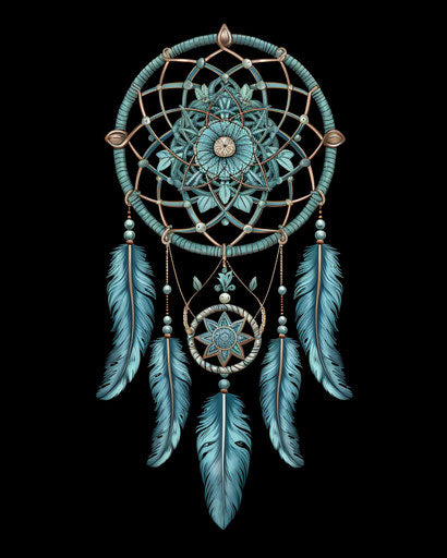 Dream catcher in sentimental realism style