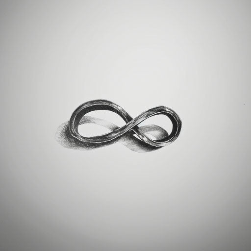 Small infinity symbol, in the style of Humberto Ramos