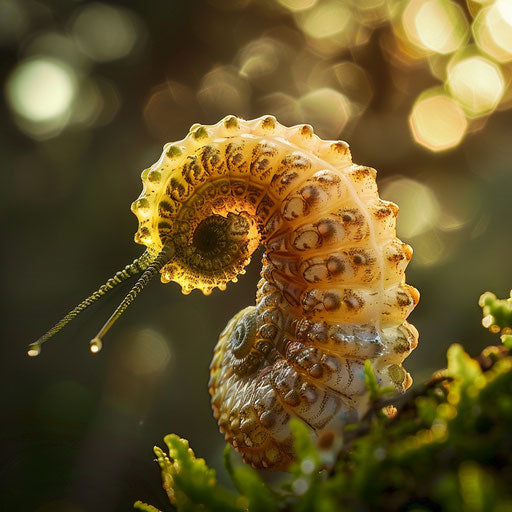 Annelid under the morning sun, in the style of Frans Lanting