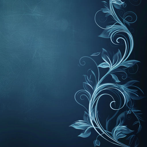 Realistic announcement with subtle blurs on flat indigo background