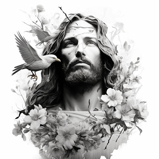 Jesus tattoos inspired by Rodenstock Imagon 300mm f/5.8