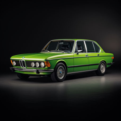 Classic BMW 7 Series Bright green
