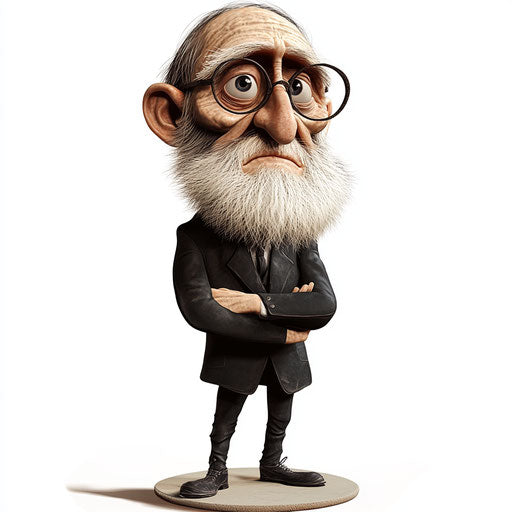Creative Charles Darwin Caricature Clipart Designs