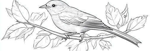 Very simple bluebird coloring book page 3:1