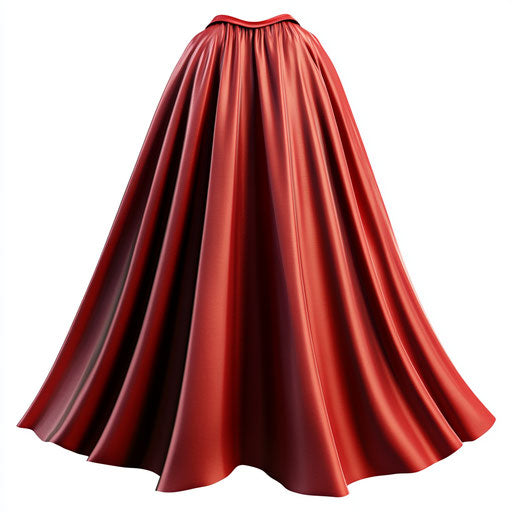 Realistic clipart of a superhero cape, high resolution, isolated
