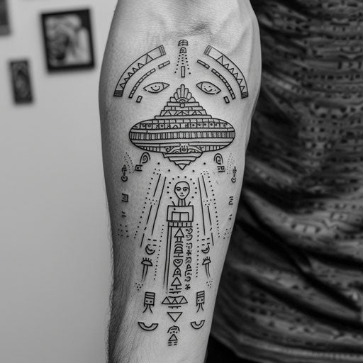 Ufo Tattoo Art Set