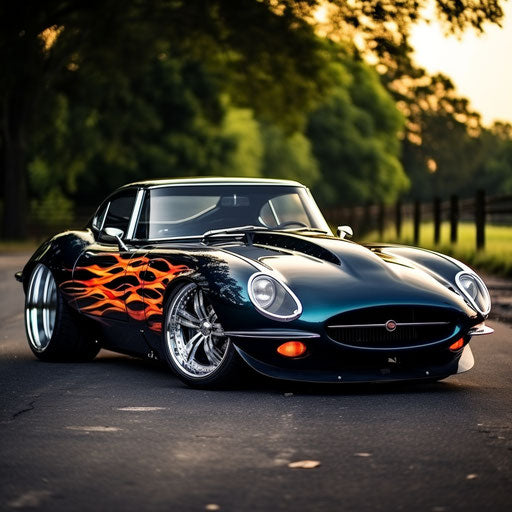 Jaguar E Type Car Hot Rod