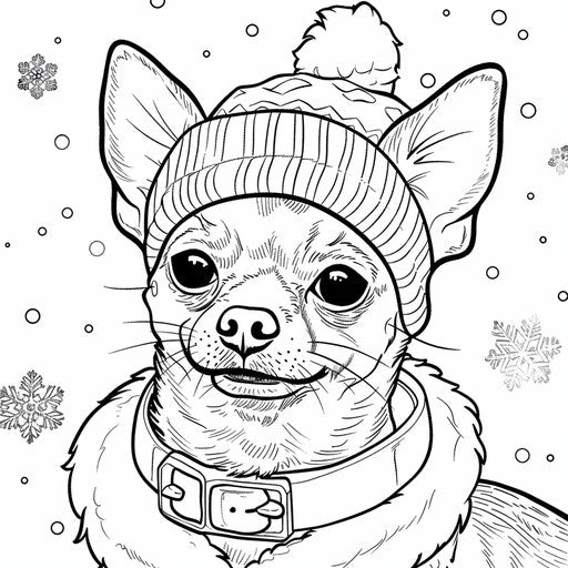 Festive Chihuahua ready for holiday celebration
