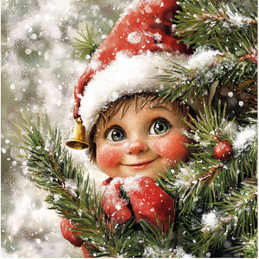 Creative Christmas Elf Festive Illustration