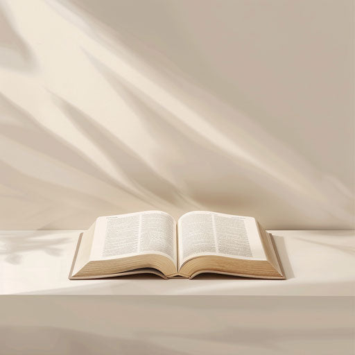 Bible clipart on flat cream background