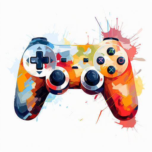 Controller in Impressionistic Art style