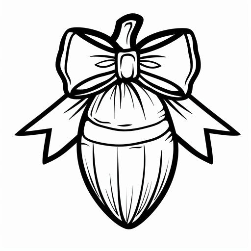 Candy corn with a bow