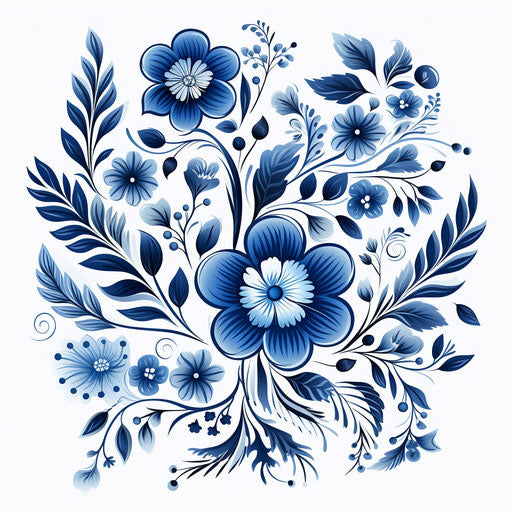Elegant pattern for logo, website or greeting card, floral design