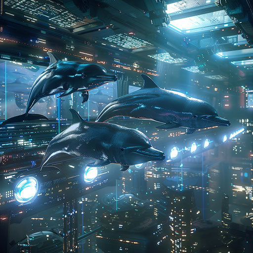 Dolphins in an advanced technological future