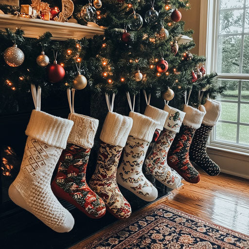 A Christmas morning of personalized socks and tailored gifts