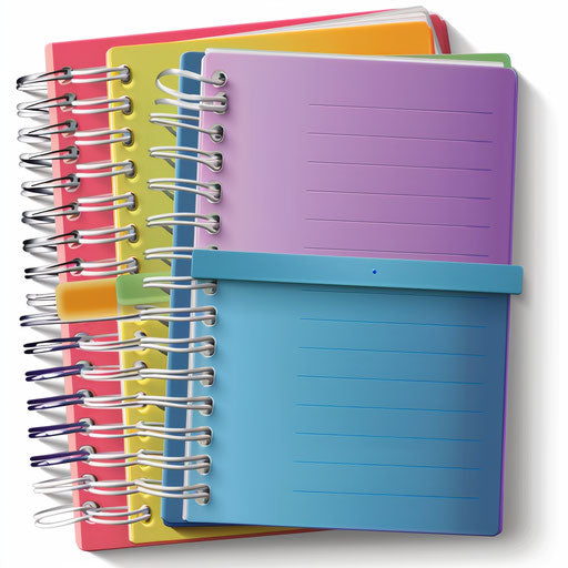 Agenda clipart in a photo realistic style on flat white background