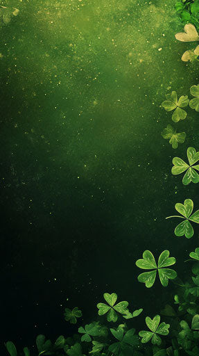 Shamrocks, St. Patrick's Day theme, mobile wallpaper