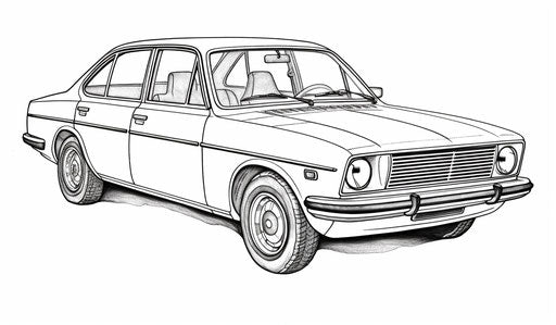 Elegantly Striped Car