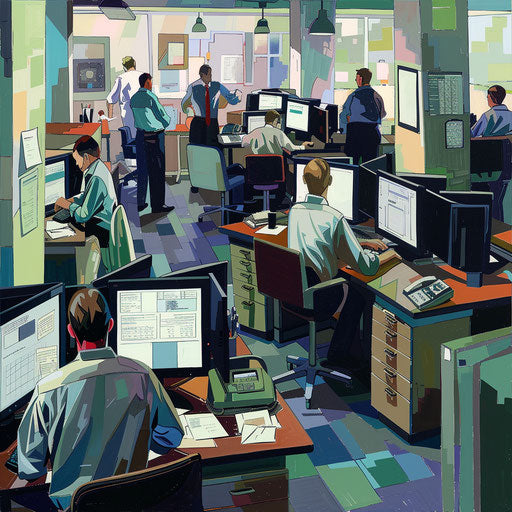 Dynamic atmosphere of a newsroom