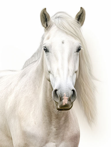 Free printable horse coloring pages, tonal style