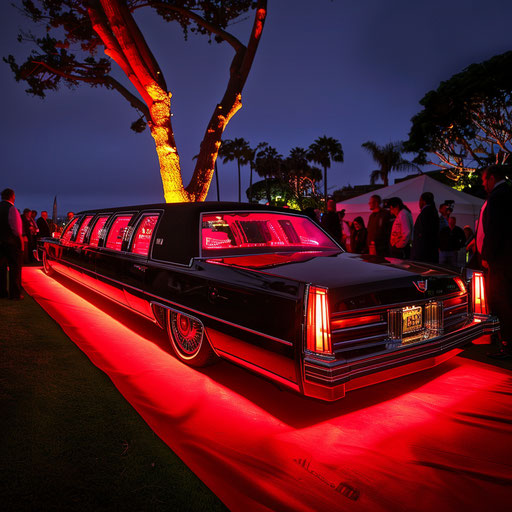 Customized luxury Cadillac Coupe DeVille limousine