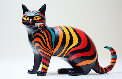 Person cat for sale, streaked, precise, sharp, nabis 17:11