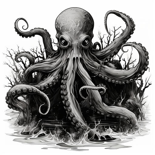 Exquisite Octopus Tattoo Outlines