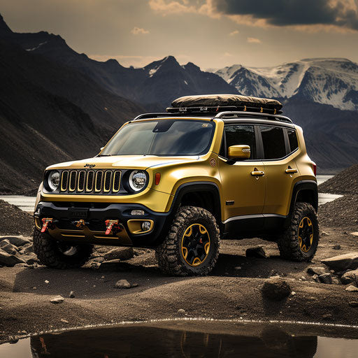 Classic gold Jeep renegade