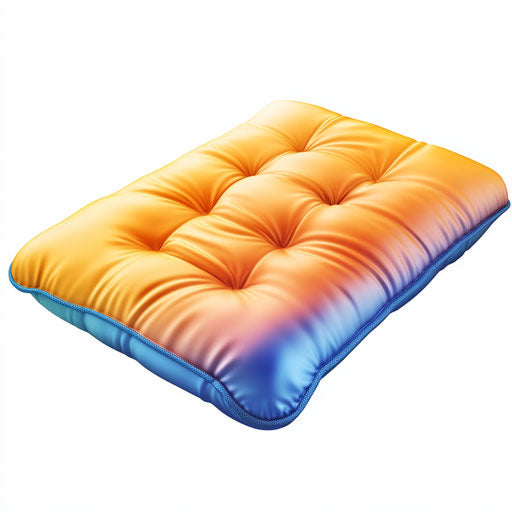 Realistic illustration of a heating pad