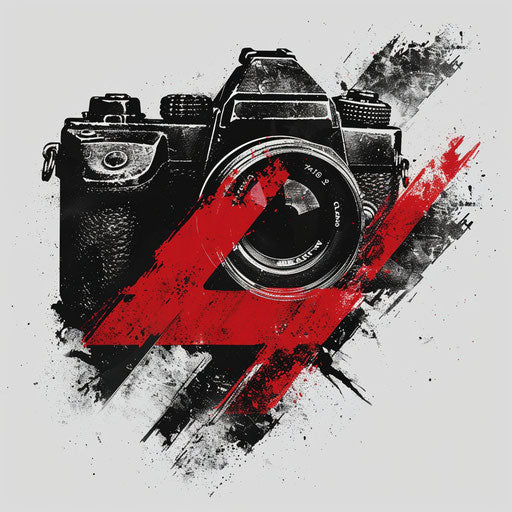 Photologo with rugged textures and bold fonts