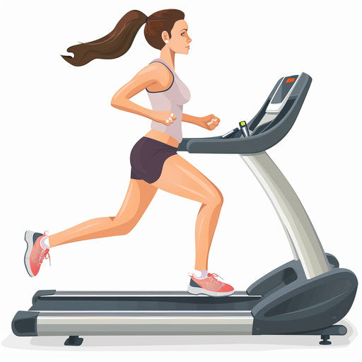 Exercise clipart in photo realistic style with flat white background