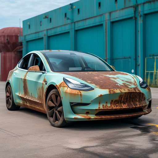 Patina on the Tesla Model 3